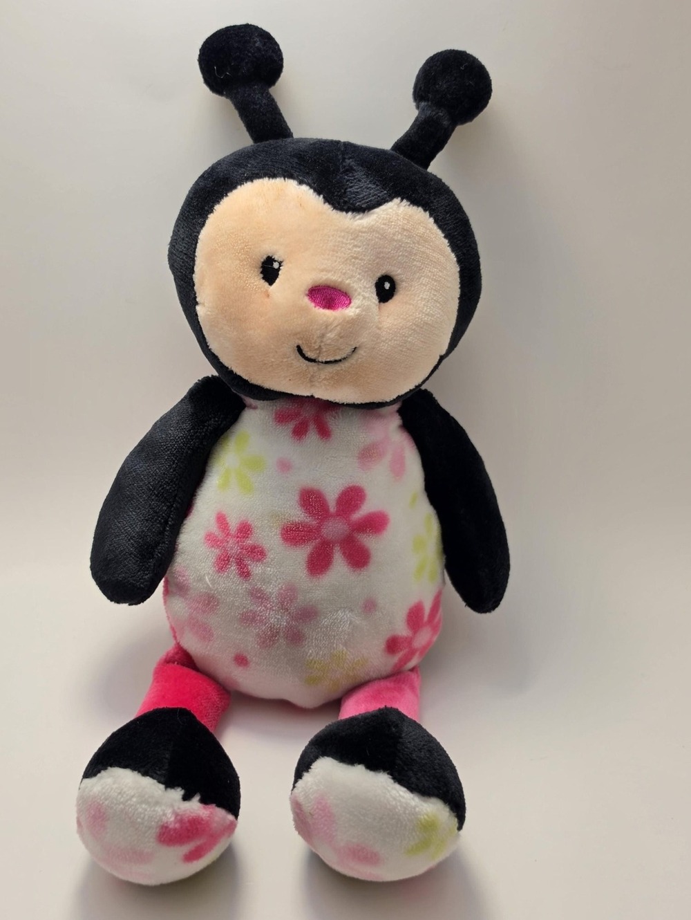 Little Miracles Pink Ladybug Plush Rare (12 inch)